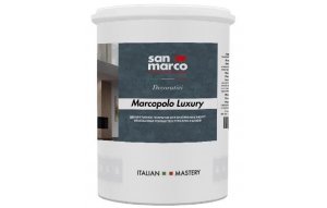 Marcopolo Luxury Bianco 4л Декоративное покр с изысканной текстурой цветных металлов для интерьера